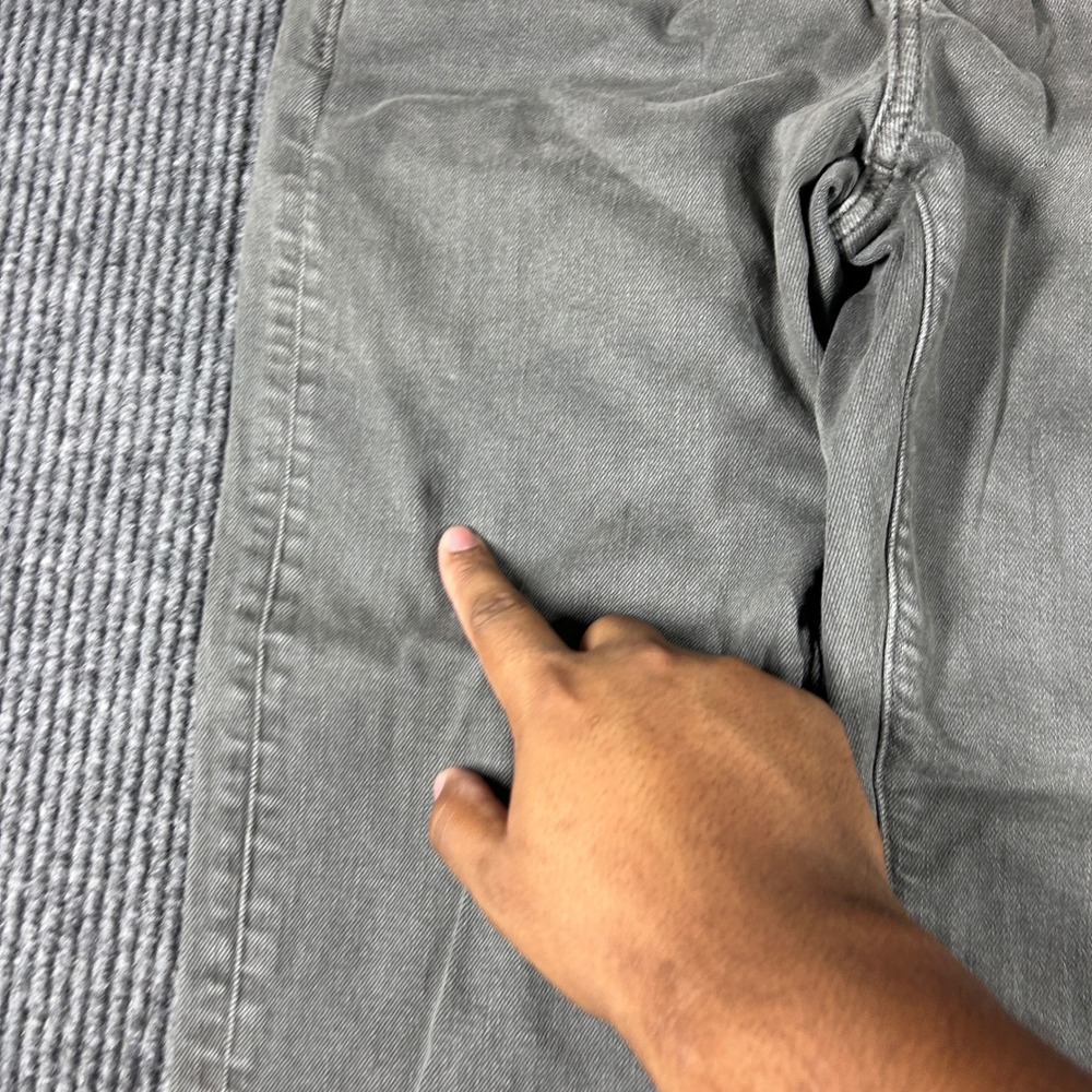 American Eagle Jeans Men's 28x30 Athletic Fit Gray Denim Pants Stretch - Picture 10 of 11